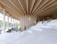 Henning Larsen unveils new mass timber 'World of Volvo' center in Gothenburg
