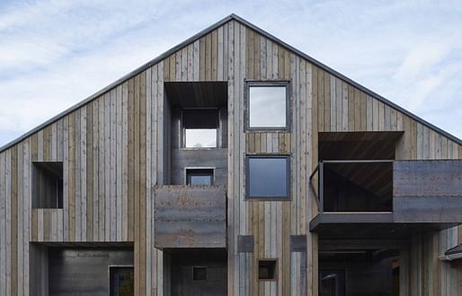 Peter Kostelov and Aleksey Rosenberg's House in Dukhanino is a recent example of the resurgence of contemporary wooden architecture in Russia and the growing "sense of local, regional or national identity." (Image via calvertjournal.com)