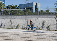 The central axis of the new multimodal hub in Nice Grand Arénas