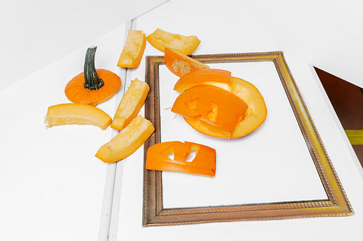 SCAPE's collapsing pumpkin portrait. Photo by Erik Barden.
