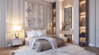 Neo Classical Master Bedroom Design