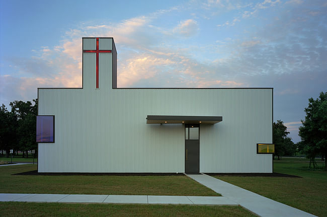 Saint Nicholas Eastern Orthodox Church in Springdale, Arizona, by Marlon Blackwell Architect. Image courtesy of the MCHAP.