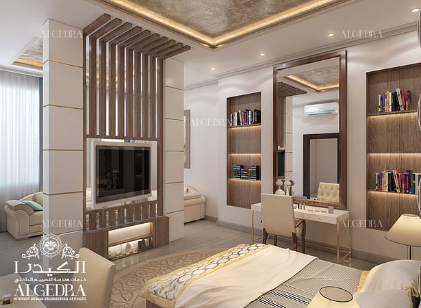 Luxury hotel room interior design