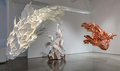 Frank Gehry is once again exhibiting new sculptures at Gagosian Gallery in Los Angeles