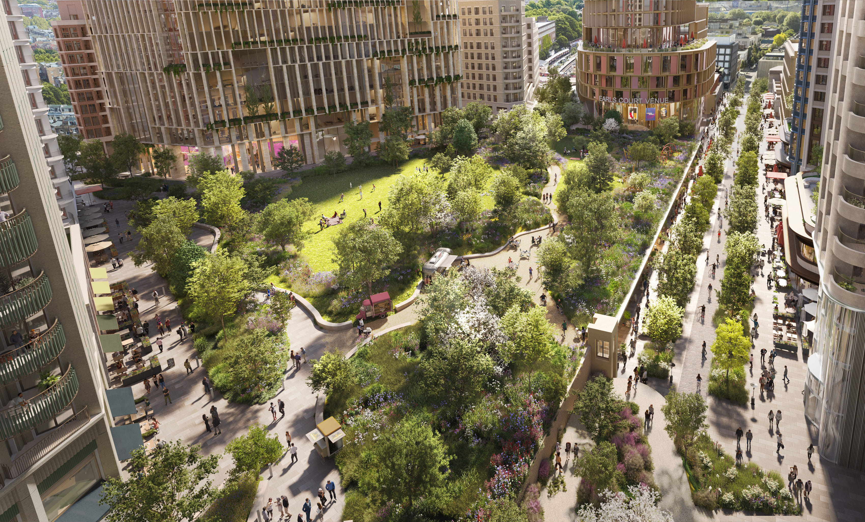 Studio Egret West, Hawkins\Brown, Haworth Tompkins, and others behind