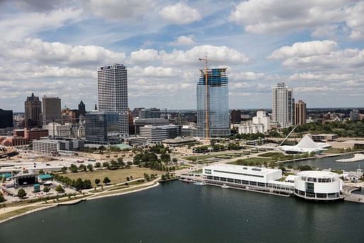 Aerial view of downtown Milwaukee. Image: GetArchive