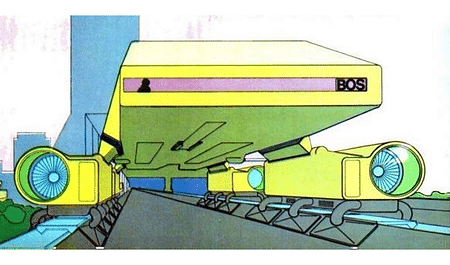 Lester Walker straddle bus via New York Magazine, 1968. Drawn by Craig Hodgetts.