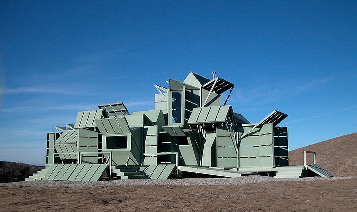 The realized M-House, built in 2000 in Gorman, near Los Angeles, CA
