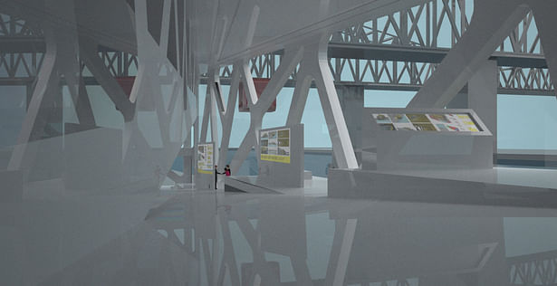 Interior Rendering of Exhibition Space