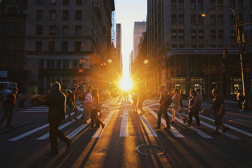 Besides the next Manhattanhenge sunset, New Yorkers can look forward to a number of architecture and design events this May. Photo: Robert Bye/Unsplash. 