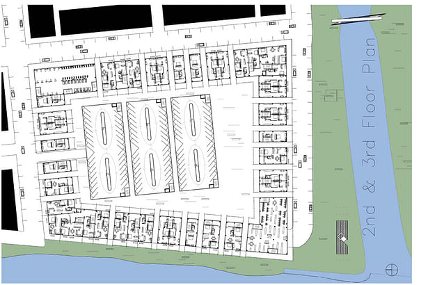 2nd & 3rd floor plans - residential.