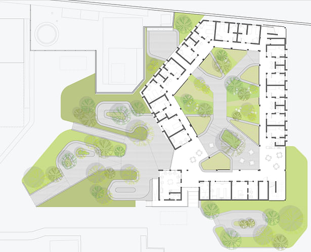 Ground Floor Plan with Site