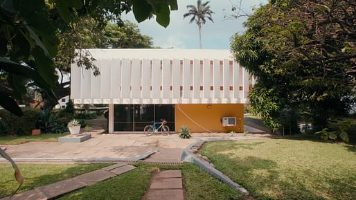 Film still of Scott House, Accra by Kenneth Scott — for 'Tropical Modernism — Architecture and Independence,' © Victoria and Albert Museum, London