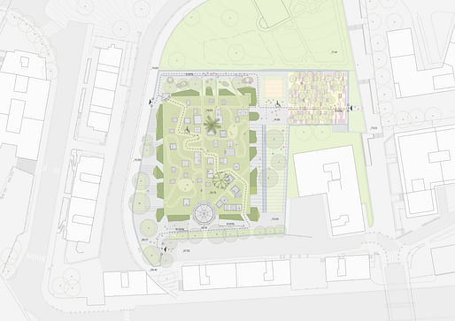 Plan of the Begoña cemetery. Image courtesy of LOLA Landscape Architects.