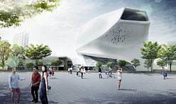 Taichung City Cultural Center Entry by Patrick Tighe Architecture