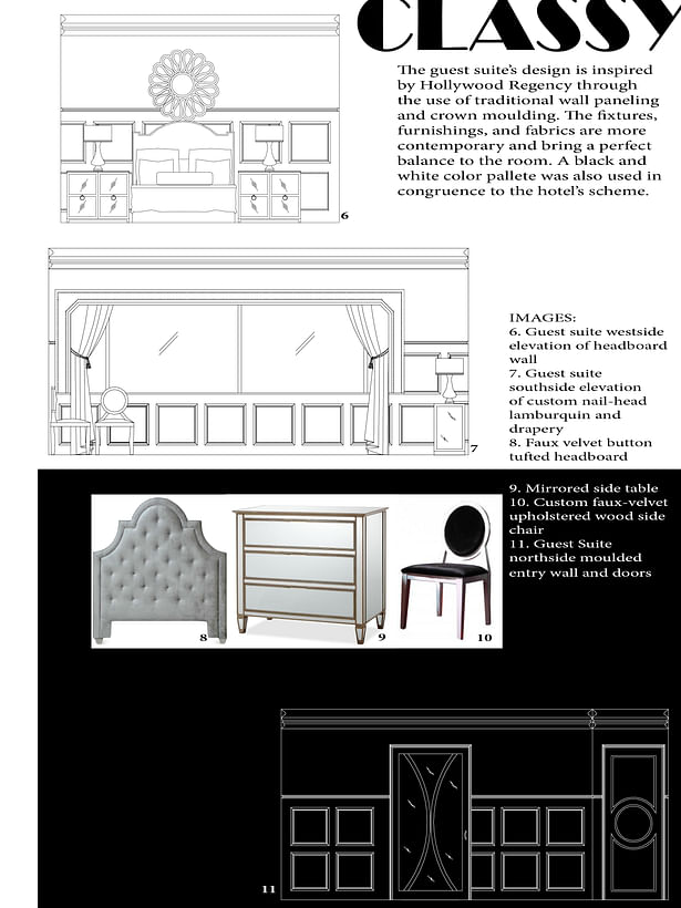 Hotel suite elevations