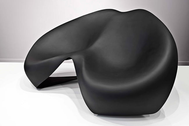 The Manta Ray chair by Zaha Hadid for Sawaya and Moroni. Image credit Jacopo Spilimbergo.