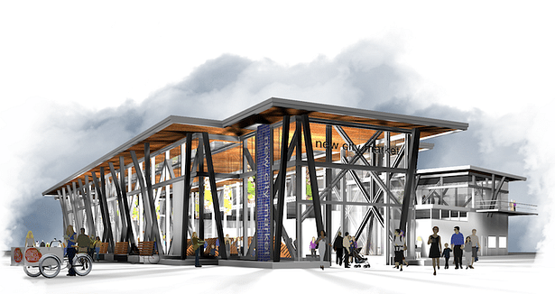 Conceptual rendering of the New City market