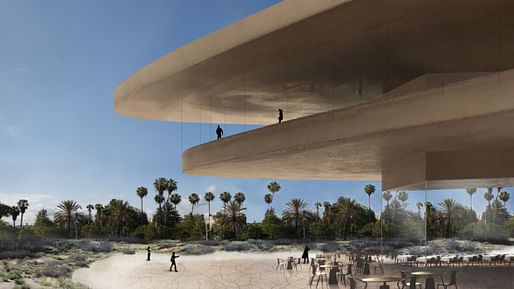 Rendering: Atelier Peter Zumthor; Image via unframed.lacma.org.