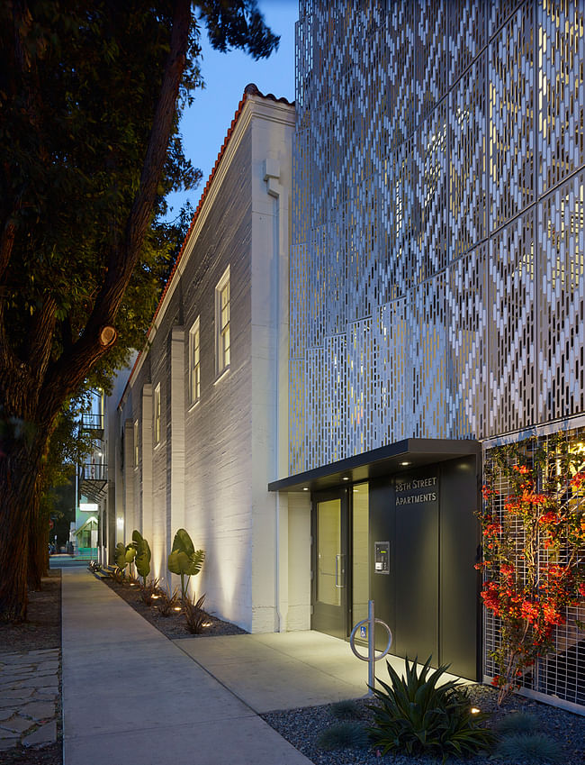 2014 AIA HUD Secretary Award recipient for Excellence in Affordable Housing Design Award - 28th Street Apartments (Los Angeles) by Koning Eizenberg Architecture, Inc. Photo © Eric Staudenmaier