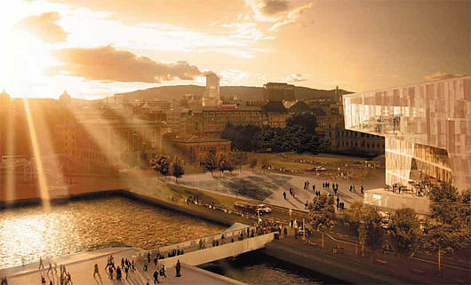 First Prize Deichman Library competition: “Diagonale” by Lund Hagem Arkitekter with Atelier Oslo (Norway)