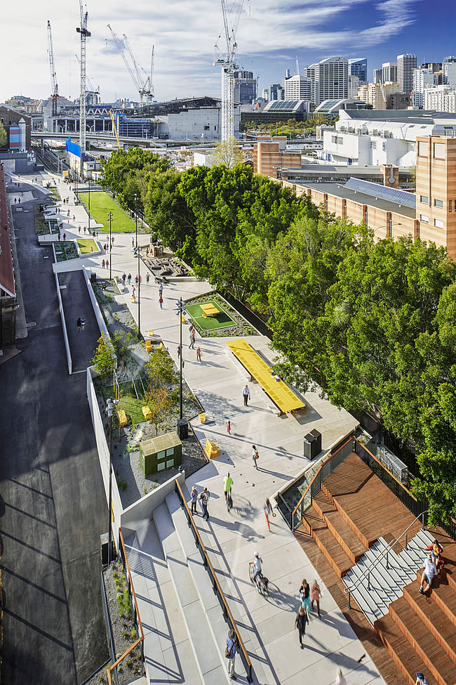 Finalist in the category 'Landscape Architecture:' The Goods Line in Sydney, Australia by Aspect Studios with CHROFI
