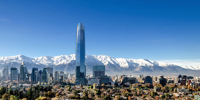 2014 Tallest #10: Torre Costanera, Santiago, 300 meters, © Pablo Blanco