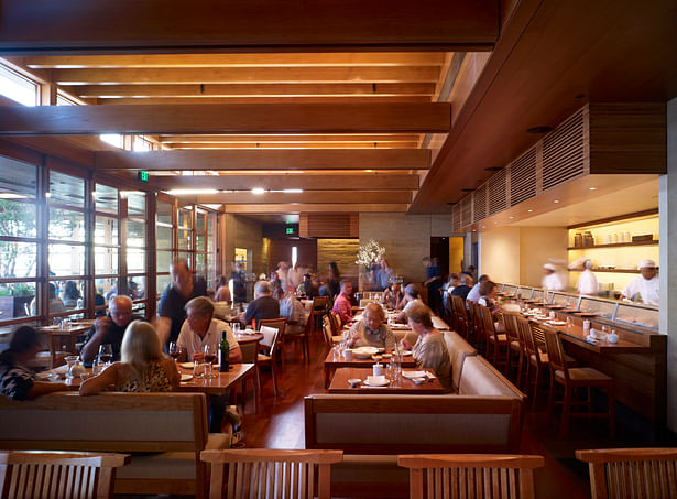 Each dining area enjoys abundant filtered natural light