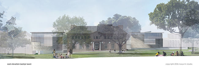 Maya Lin’s plans for a renovation of Neilson Library at Smith College. Credit 2016 Maya Lin Studio (view east)