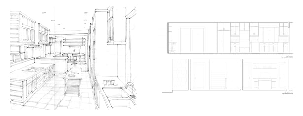 Leavenworth House Remodel Kitchen Elevations