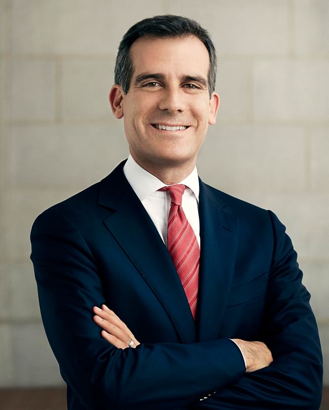 Eric Garcetti, Mayor of Los Angeles. Image via the LA Mayor's Office.