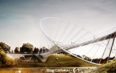 The “O” bridge proposal by Chris Precht and Alex Daxböck for Salford Meadows Bridge Competition