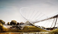 The “O” bridge proposal by Chris Precht and Alex Daxböck for Salford Meadows Bridge Competition