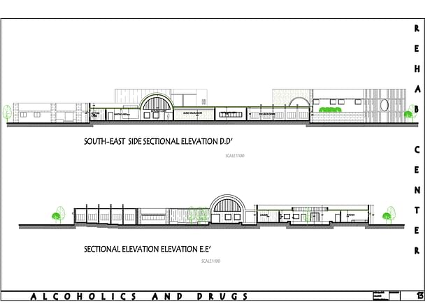 Sectional elevation