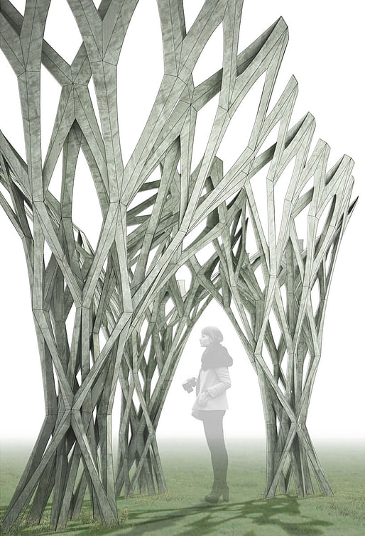 Winner of the APPLIED: Research Through Fabrication Competition: CAST THICKET by Christine Yogiaman and Ken Tracy