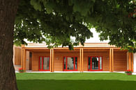 Timber costruction kindergarten in Treviso, Italy.