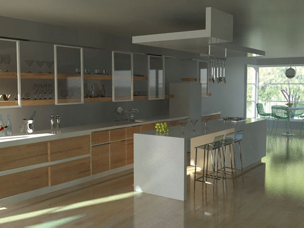 Kitchen (3Dmax rendering)