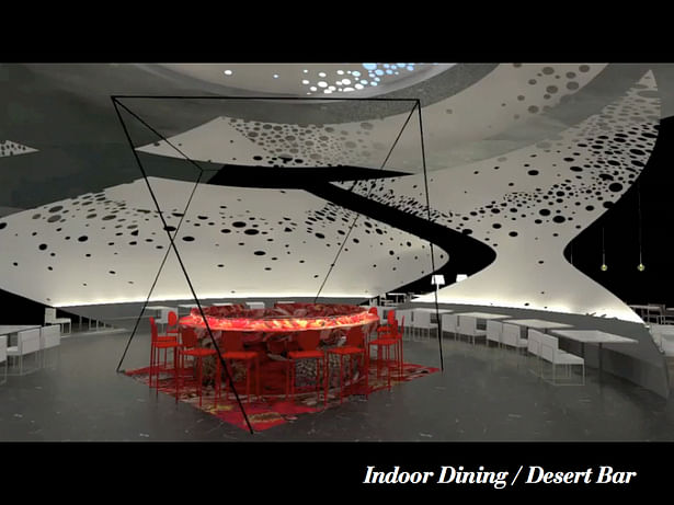 Indoor Dining Area / Dessert Bar