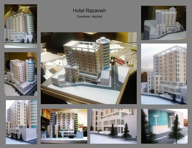 Existing and extension design of Hotel Razavieh model