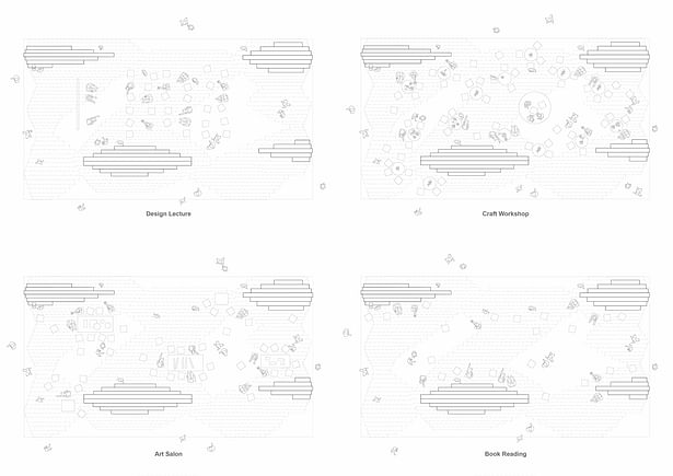 The multi-functional program is shown in Aluminum Grotto and Public Ground ©HAS design and research