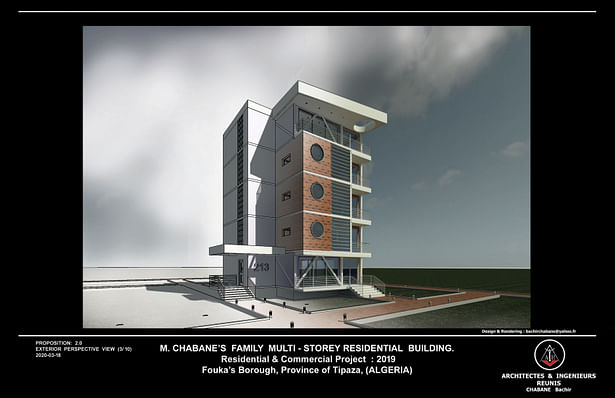 M. CHABANE's FAMILY MULTI STOREYS APARTMENTS BLDG. PROJECT, (FOUKA - DZ)