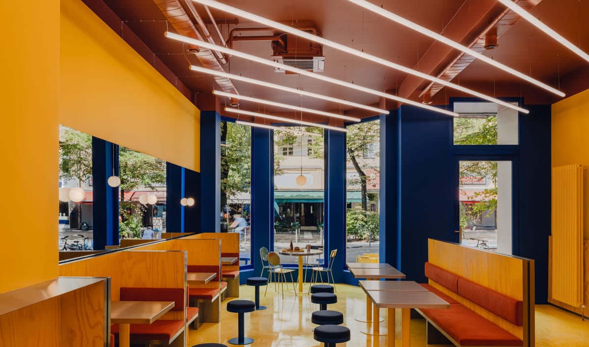 Inside a colorful Berlin burger restaurant with a ‘vibrant architectural experience’ | News Inside a colorful Berlin burger restaurant with a ‘vibrant architectural experience’ | News