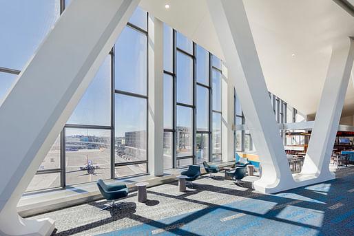 HOK's new Terminal B at LaGuardia Airport in New York City is set to open this weekend. Image courtesy of HOK.
