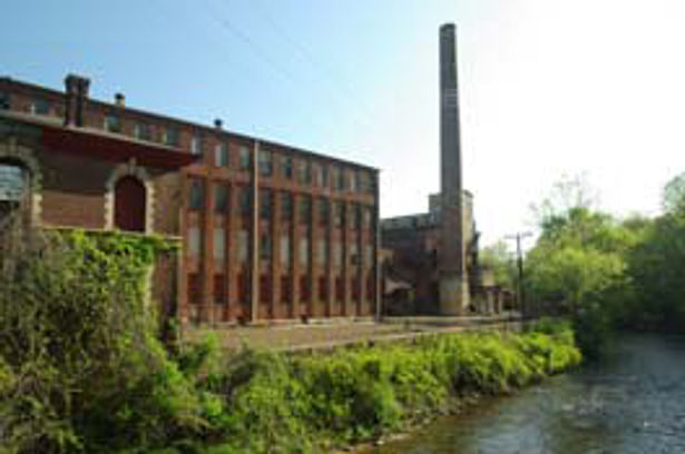 Silk Mill from Bushkill Creek