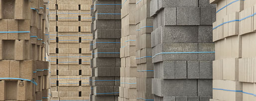 Buildings blocks made with carbon-negative Carbon8 Aggregate. Image via Carbon8 Aggregates