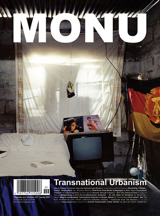 Cover MONU #22 (Cover Image: “Sleeping room of Nelson Ernesto Monheguete with cooker, TV and other relics from the former GDR” from Malte Wandel’s contribution “Madgermanes” on page 52. Photo is ©Malte Wandel.) 