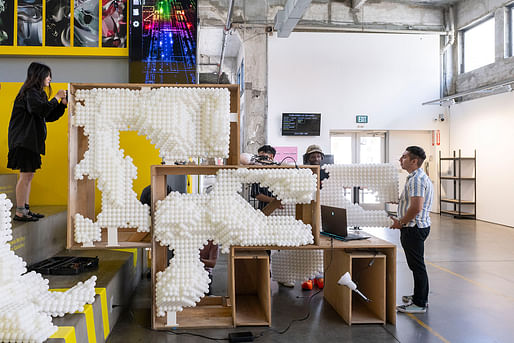 Students working at SCI-Arc's 2024 Making+Meaning four-week intensive summer program. Image courtesy SCI-Arc/Facebook