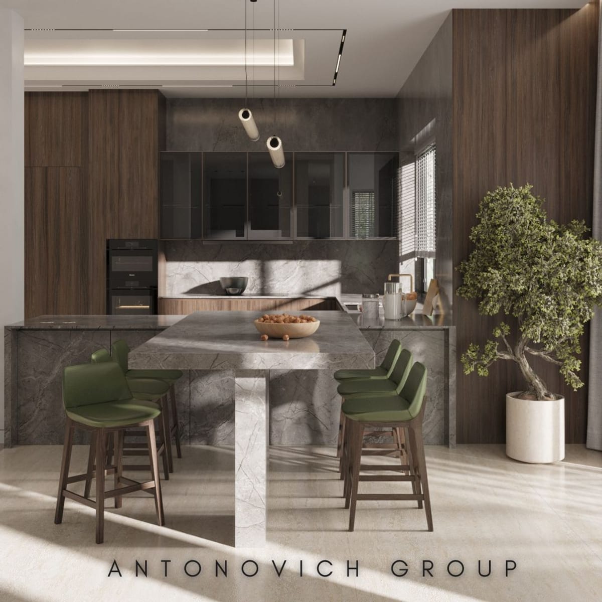 Modern Functional Kitchen Interior Design | Luxury Antonovich Design ...
