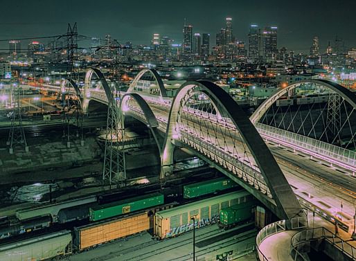 Sixth Street Bridge in Los Angeles. Image by Eric Foster/Unsplash