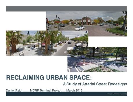 I just completed this cost-benefit study of arterial street redesigns for my Master of Community & Regional Planning degree: http://issuu.com/djreid707/docs/daniel_reid_mcrp_terminal_project